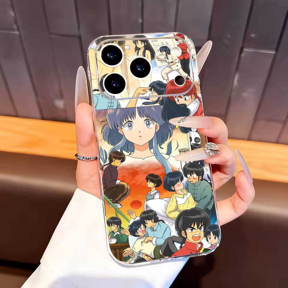 Comics R-Ranma 1-2 Phone Case For iPhone17,16,15,14,13,12,11 Plus,Pro Max Soft Transparent Cover