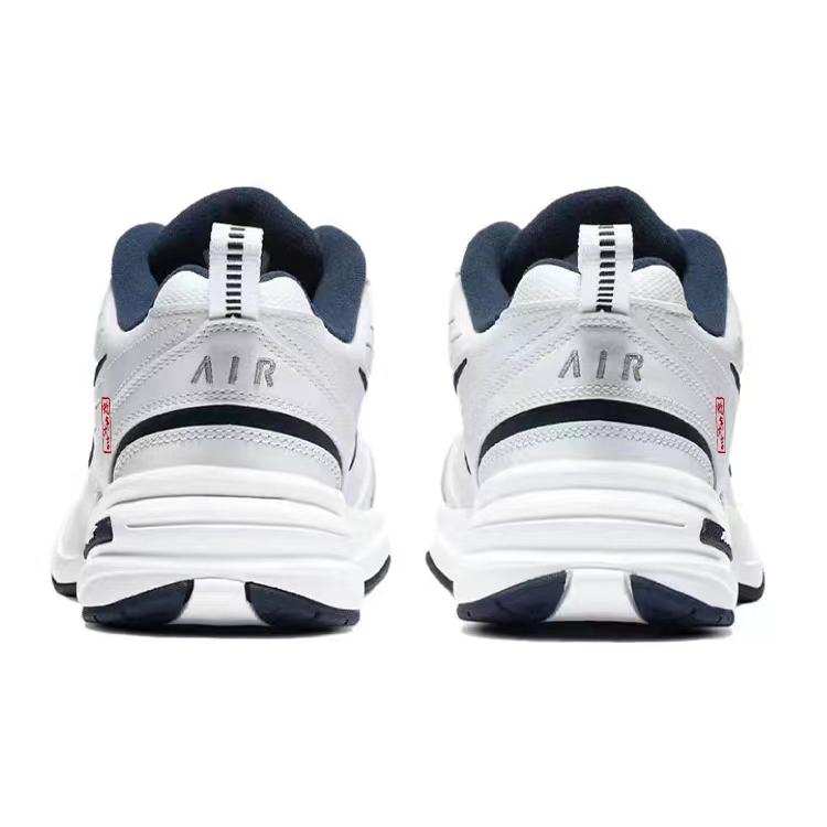 Nike Air Monarch 4 Нескользящие Износостойкие Низкие Массивные Кроссовки Унисекс Белый Черный 415445-102(Команда181-)