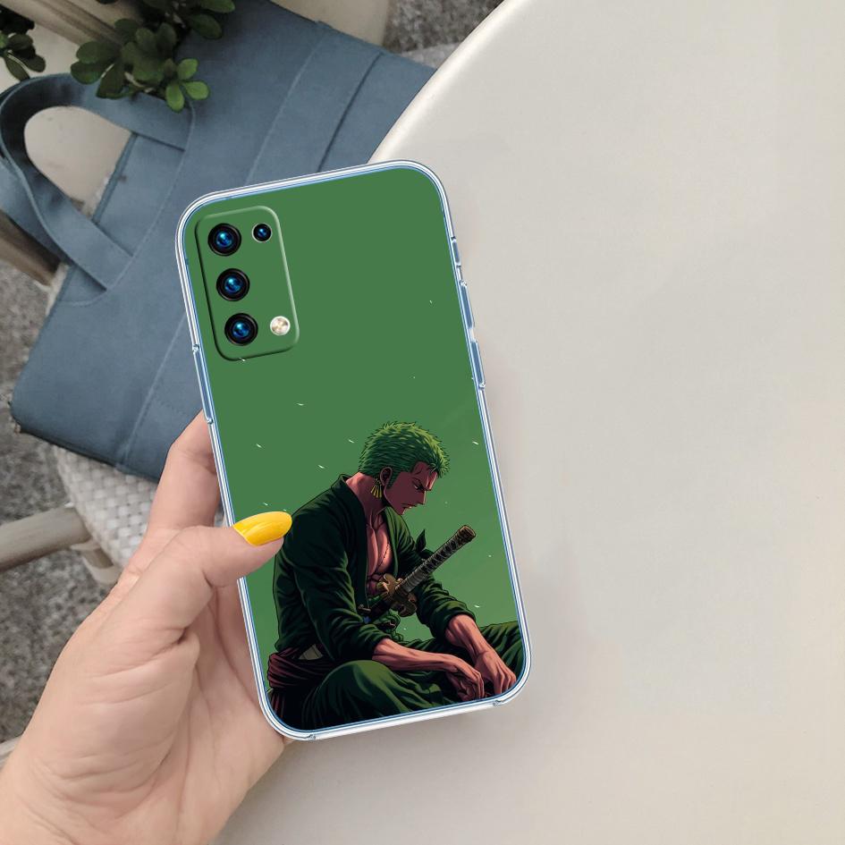 One Piece Zoro Soft Shell Transparent Phone Case for Motorola Moto G7 G8 G9 G84 G85 G73 G24 G15 Z2 Play Power Plus