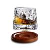 Хрустальный стакан для рома Стеклянный стакан 360 Вращающаяся посуда Новый вращающийся стакан для виски