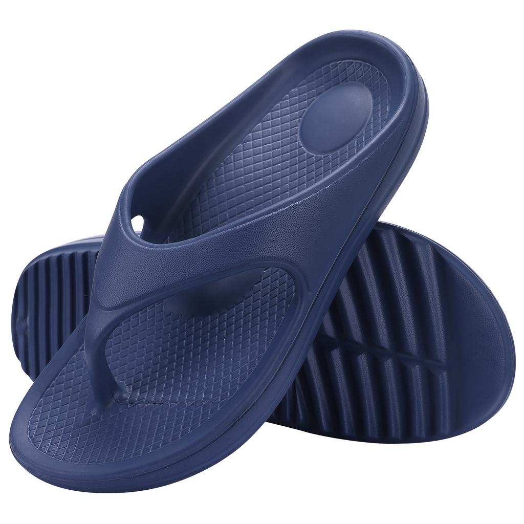 Smile Pop Men's Flip-flops Summer Sandals for Men Soft EVA Summer Casual Beach Shoes Arch Support Recovery Antiskid Flip Flops