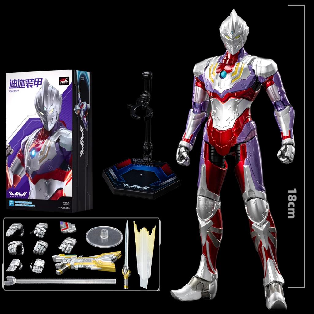 Фигурка Ультрамена ZD Toy Котаро Хигаси Костюм Зеро Костюм Тиги Костюм Эйса Ультра Семь Ультрамен Джек Модель Коллекционная игрушка для взрослых