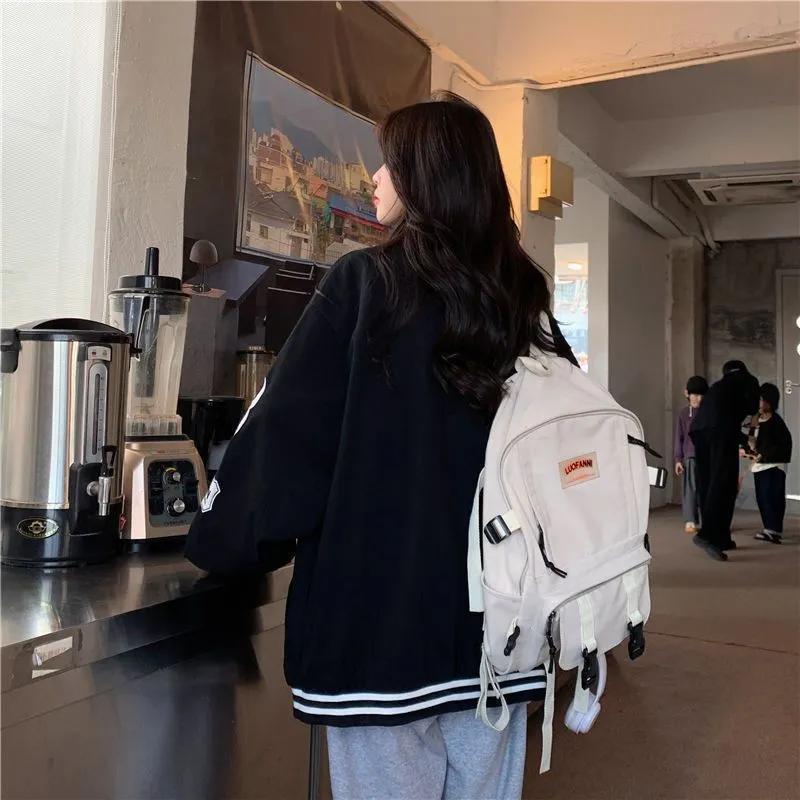 Женская американская ретро-куртка в стиле весны и осени в корейском стиле с вышивкой из денима в бейсбольном стиле