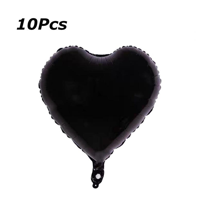 10Pcs 18inch Love Aluminum Foil Balloons Valentine's Day heart-shaped Balloon Wedding Party Scene Decoration Festival Supplies
