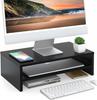 Fitueyes Monitor Computer Monitor Desktop Wooden PC Desktop Desktop PC Monitor Computer Black DT204201WB Stand, Stand, Stand, Stand, 42.5cm Width,