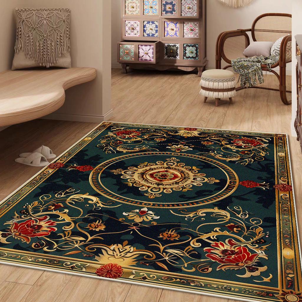 Ковер в стиле ретро, американский стиль, для гостиной, мягкий пушистый ковер, ковры для гостиной, большой площади, противоскользящие напольные коврики, прикроватные ковры для спальни, коричневые ковры