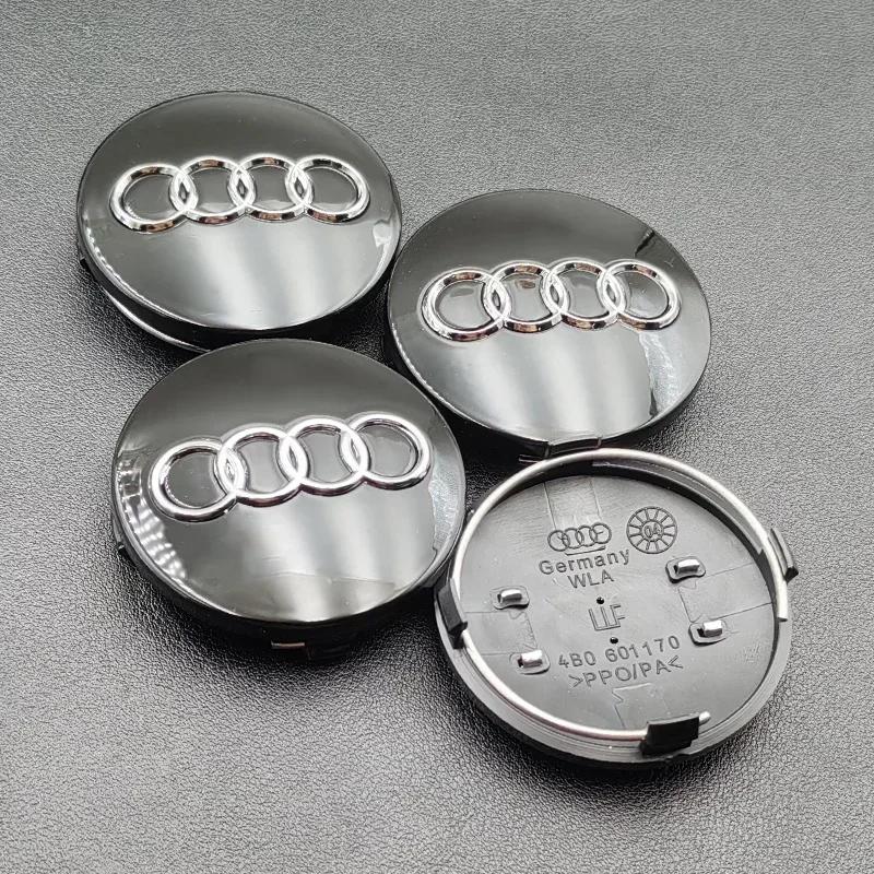 For Audi B5 Hub Caps Hot New 2025 For Audi 4pcs 60mm 61mm 68mm 69mm 77mm Audi Hub Caps Car Wheel Center Caps for Audi A1 A2 A3 A4 A5 A6