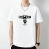 Summer Models Loose Short-sleeved T-shirt Men's Fashion Tops Round Neck Casual T-shirt Cartoon Printing