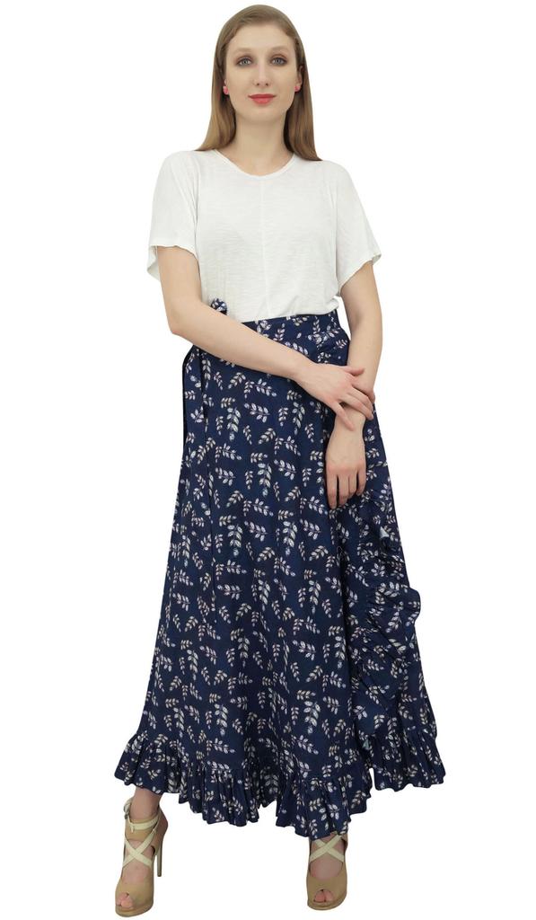 Phagun Платье темно-синего цвета с принтом «шибори» женское с поясом из хлопка с оборками