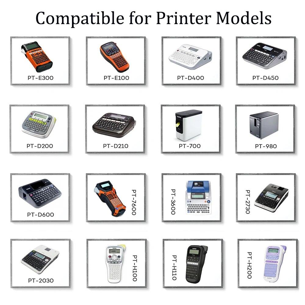 3Packs 24mm Flexible Label Tape TZe-FX251 Black On White Label Ribbon Compatible for Brother P-touch Printer Label Tapes FX151