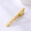 Metal Gold Color Tie Clip For Men Wedding Necktie Tie Clasp Clip Gentleman Ties Bar Tie Pin For Men'S Accessories