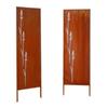 Metal Privacy Screen, 50 x 160 cm Freestanding Modern Privacy Fence, Garden Divider Panel with Extended Ground Stakes & Carbon Steel Plate,