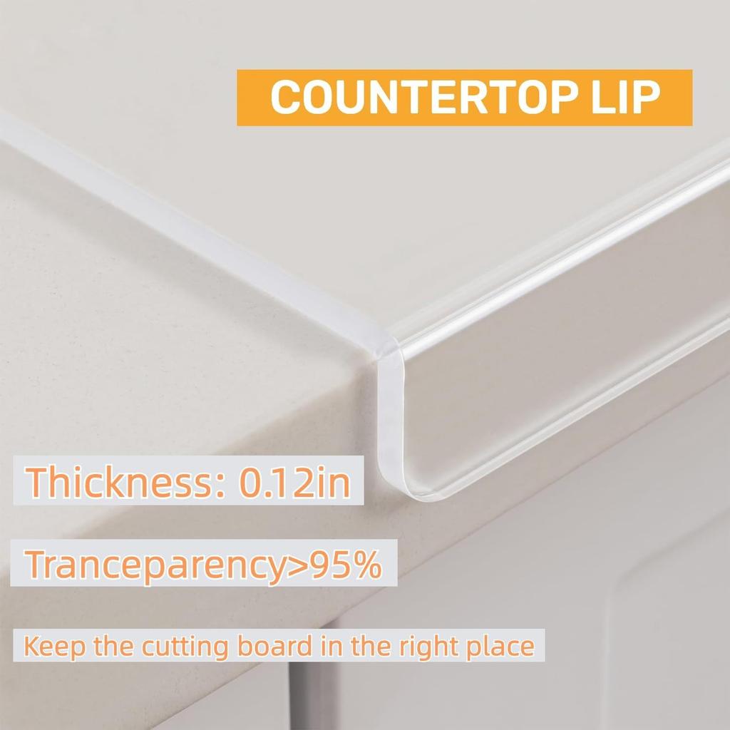Акриловая разделочная доска Разделочные блоки 40 x 30 см Противоскользящий коврик Прозрачная разделочная доска для дома, кухни, столешницы, ресторана, овощей