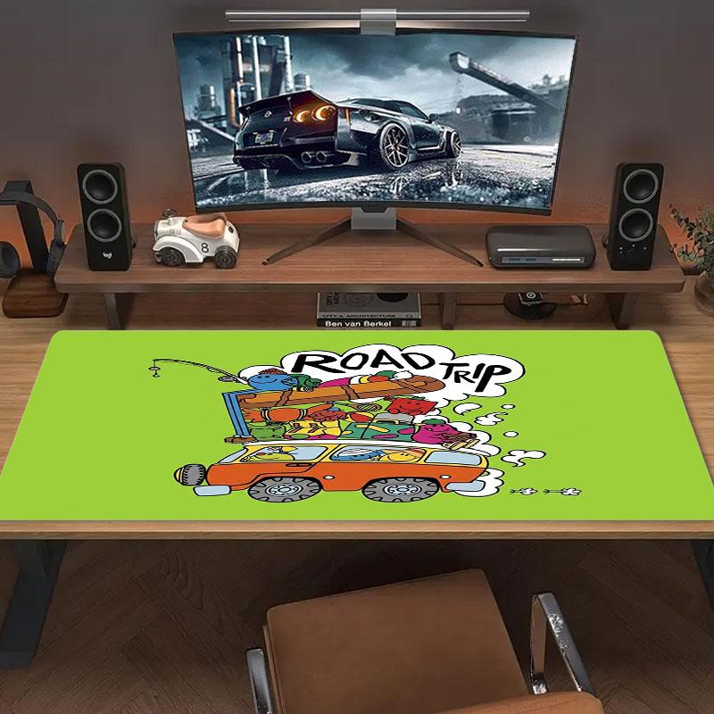 Пеппи Длинныйчулок Большой Размер Коврик для Мыши Большой Игровой Стол Подушка Нескользящий Ноутбук Планшет Большой Коврик для Мыши XXL Коврик Мини ПК Игровой Коврик С заблокированным краем