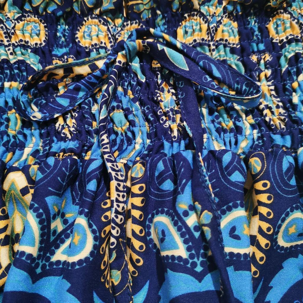 2025 Spring Summer Bohemian Ethnic Lace Trim Cotton Maxi Skirt, Vacation Style Long Skirt