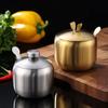 Stainless Steel Seasoning Jar Multi-purpose Condiment Shaker New Can Bottle Storage Box