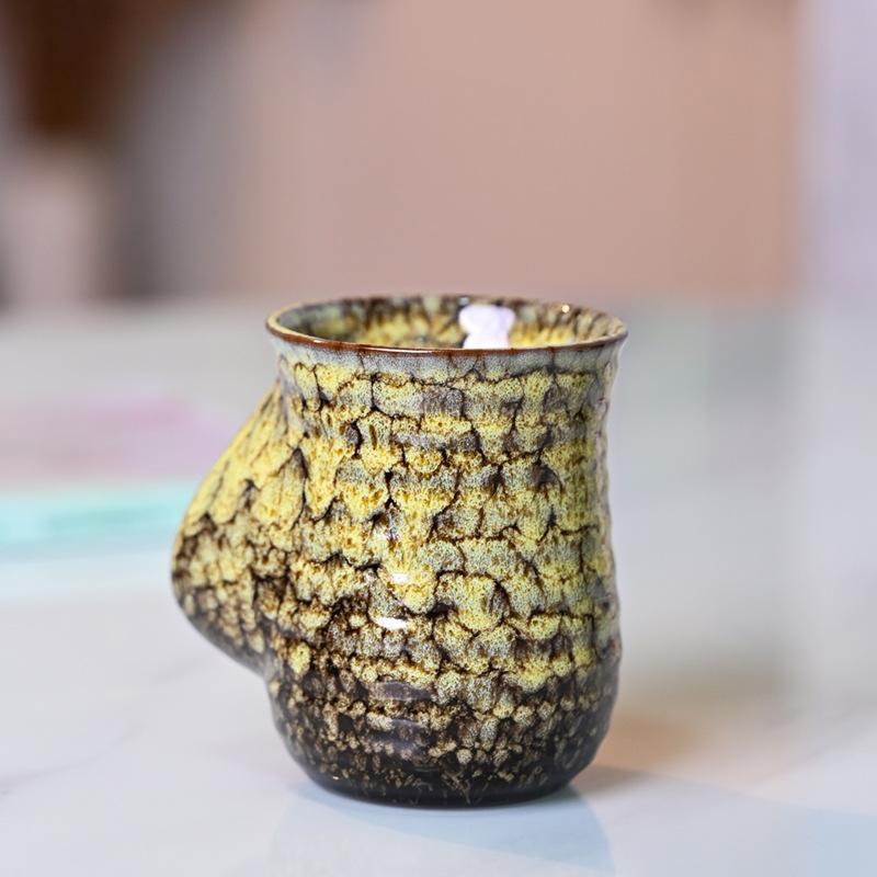 Увеличьте емкость печи, чашка для воды, керамическая чашка, чашка для ветра, керамическая чашка для латте для домашнего использования