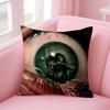 TThe Texas Chainsaw Massacre Cushion Cover Pillowcase Short Plush Invisible zipper Room Sofa Cushion Cover
