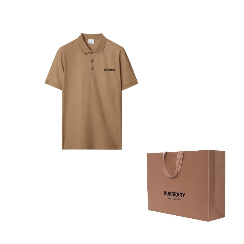 Burberry Мужская рубашка-поло SS24 Верблюжий 80844381