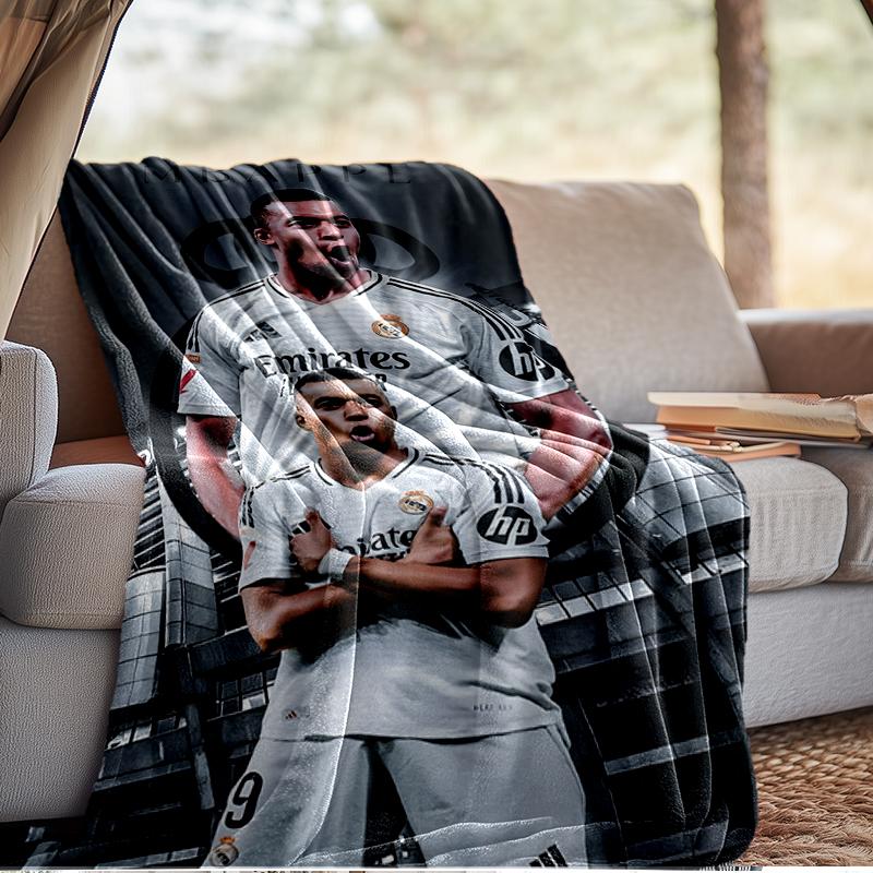 Football Stars Celebration Blanket Lightweight Ideal Bedding Blanket Perfect for Travel, Camping, Living Rooms, Offices, Sofas, Fan Christmas gift