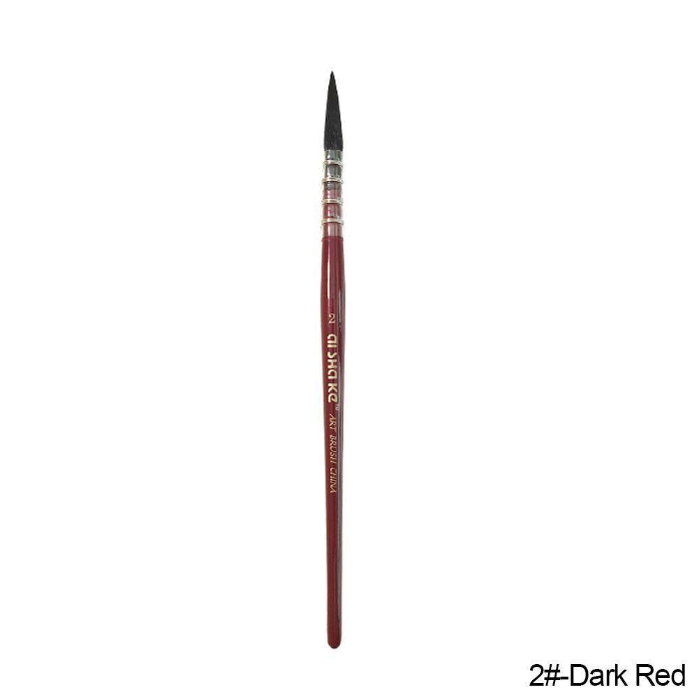 Универсальный набор из 8 художественных кистей с длинными ручками для акварели, гуаши и масляной живописи