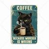 Vintage Cat Metal Sign Poster, Home Decor, Retro Animals Tin Sign, Living Room, Pet Shop, Bar, Hotel, 20x30cm