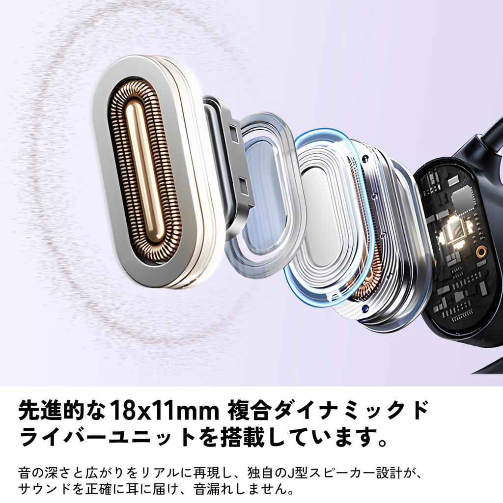 King Lucky Wireless Bluetooth Sound Leakage Call Noise Automatic Suitable for Web and Purple Open-Ear Earphones, 5.3, Ultra-Lightweight (approx.