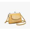 Women's Kiss Lock Crossbody Bag Handbag, with Card Slot and Front Magnetic Buckle Small Bag, Casual Daily Shoulder Bag
