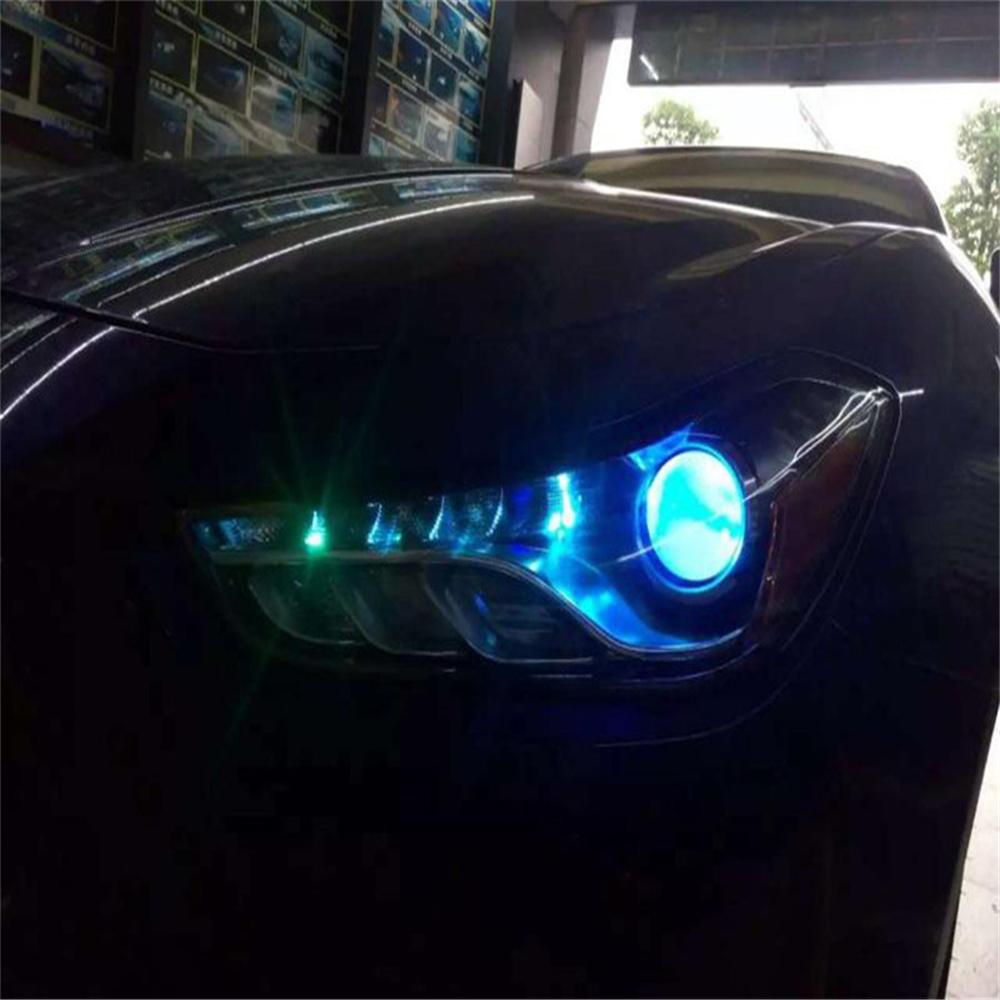 Пара RGB светодиодных дьявольских глаз, глаз демона, проектор для автомобильной фары, управление по Bluetooth