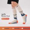 Детские носки для катания на лыжах из шерсти мериноса для девочек и мальчиков, теплые толстые дышащие носки для катания на лыжах и сноуборде
