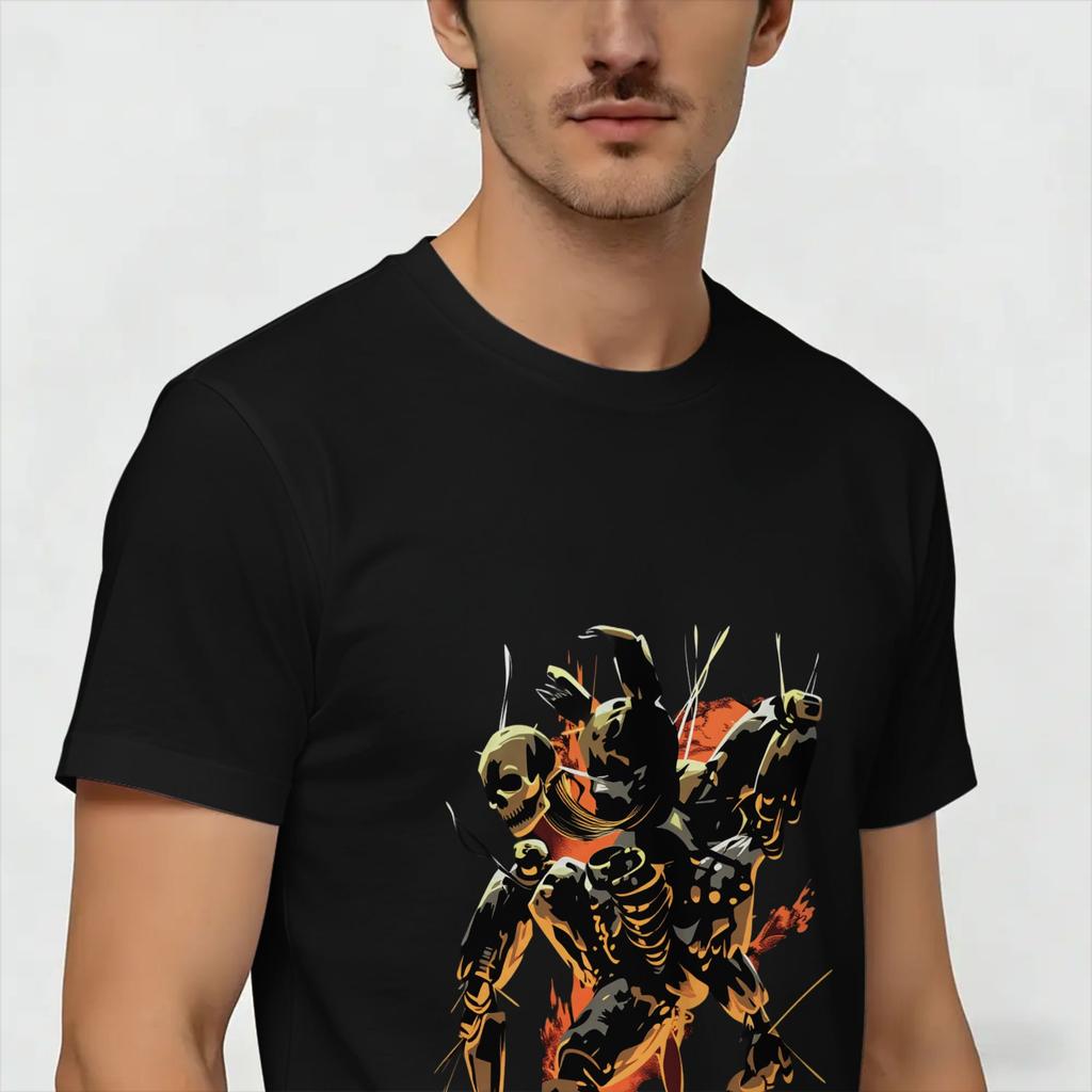 FNights Unisex T Shirt Unique Tee Shirt Short Sleeve Crew Neck TShirts Cotton Printed Clothes
