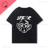 Футболка Arctic Monkeys Двусторонний принт Футболка С круглым вырезом Повседневная Уличная одежда Универсальная Альтернативный рок Готика Y2k Одежда