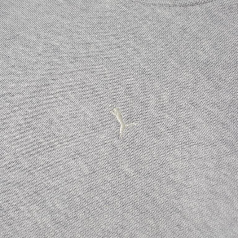 Puma Однотонный пуловер с капюшоном с вышитым логотипом, мужские толстовки с капюшоном, серый цвет 533464-04