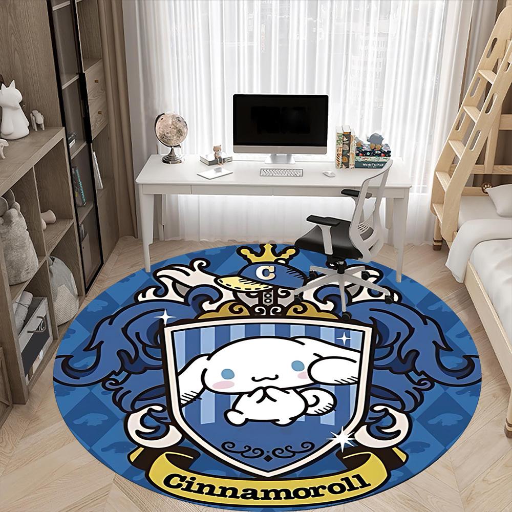 1 шт. Ковер-стул Cinnamoroll для офиса, нескользящий, машинная стирка, ковер для офиса, комнатный декор для праздников, Рождества, дня рождения, полиэстер