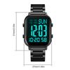 SKMEI Digital Watch for Men Women 30M Waterproof Wrist Watches with Backlight 1/100 Second