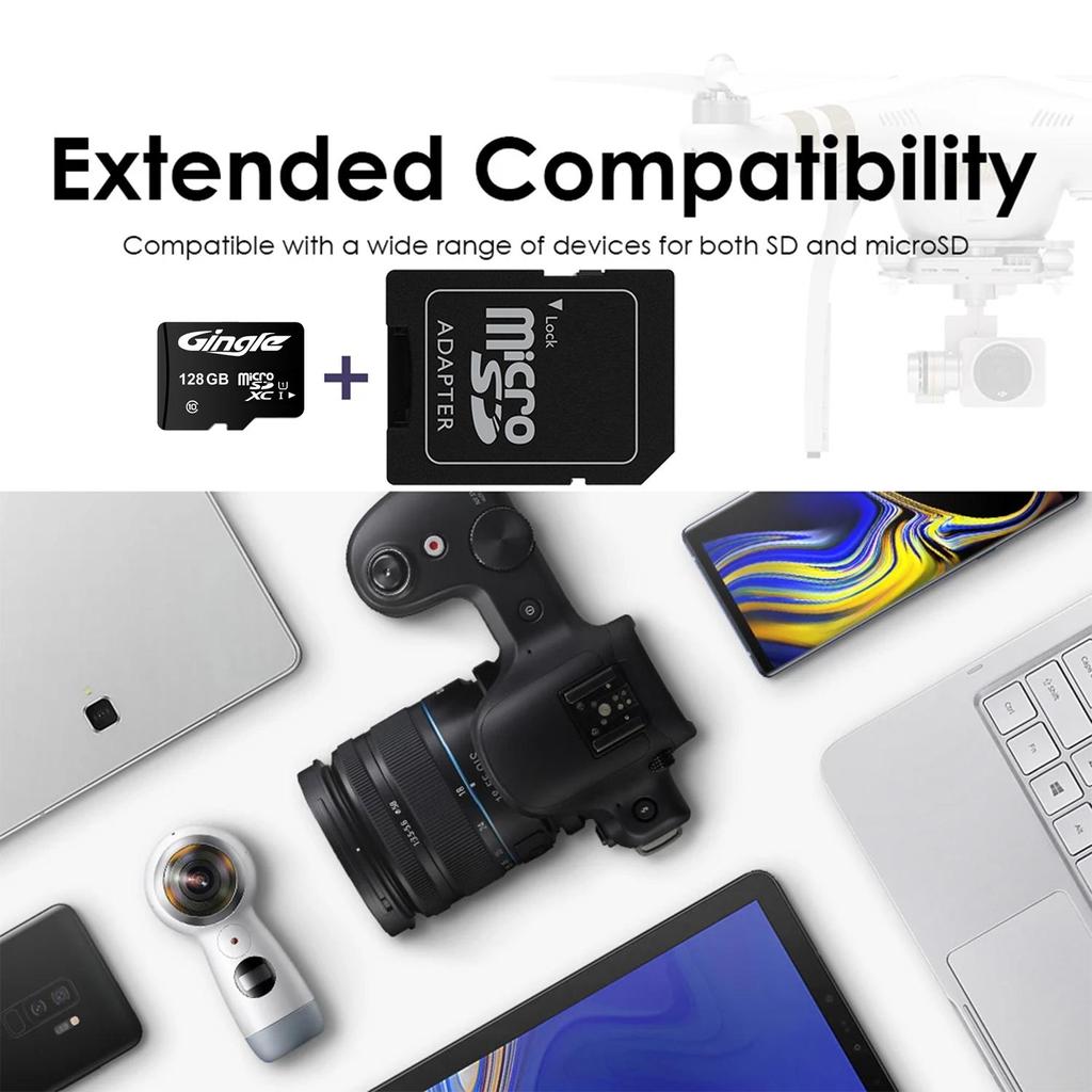 Memory Card 128GB Micro SD Card SD/TF Flash Card Class10 Memory Card 128 GB microSD U1 TF C10 128G SDXC + Card Reader SD Adapter Memory Card for Phone