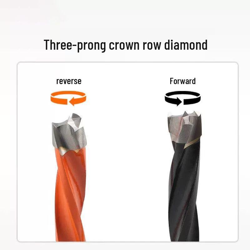 Трехлопастное корончатое сверло для шестистороннего деревообрабатывающего сверлильного станка с ЧПУ