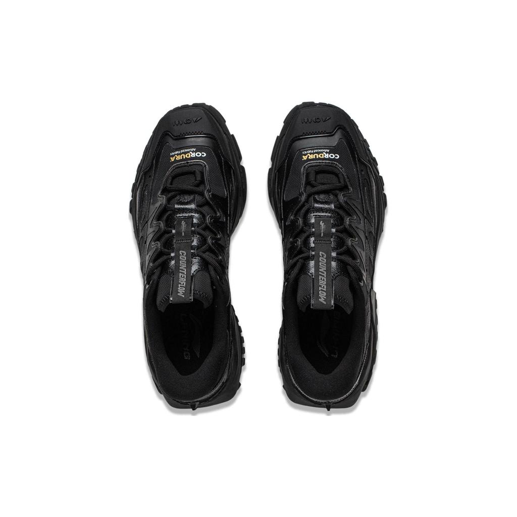 Li Ning CF Su Series Lin Chuan FW Fabric Rebound Classic Shock Absorbing Breathable Low Top Casual Shoes Men Sneakers Black AGLT161-3