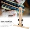 Leather Stitching Pony Adjustable 180 Degrees Hand Stitching Pony Beech Wood Leather Sewing Pony for DIY