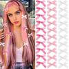 Yousheng 10/24Pcs Girl Hairpin Bowknot Decor Satin Hair Clips Star Shape Hair Pins Long Short Curly Braided Hair Tool Hair Accessories