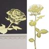 1 Set With Gift Box Metal Bookmark Golden Golden Rose Bookmarks Valentine's Day Gift   Student