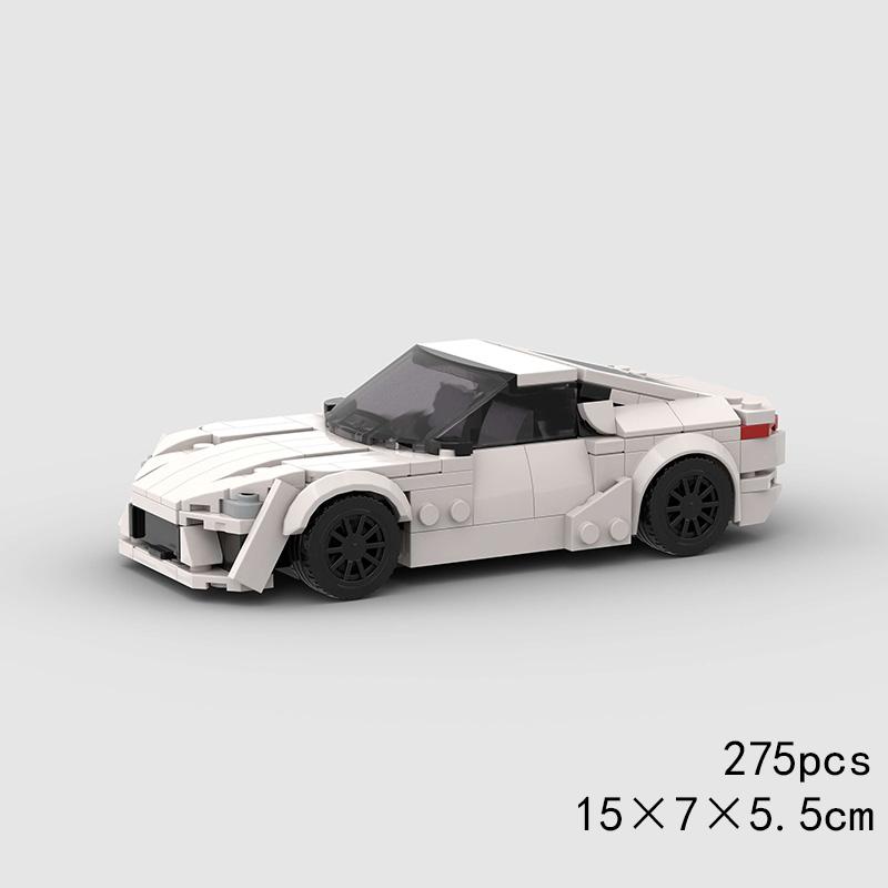 MOC Speed Super Race Старый автомобиль Полицейская машина Модель Строительные блоки Пикап Ралли Спорт Гонки Технические Кирпичики Рождественский подарок Город