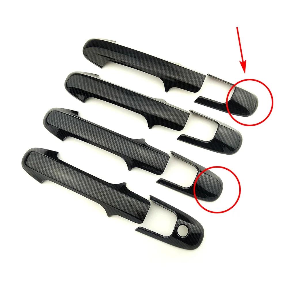 Для Honda Accord 7 Gen 2003-2007 углеродное волокно цветные внешние детали хромированная крышка дверной ручки декоративная отделка защитная наклейка