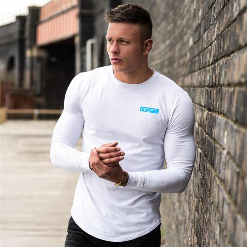 Muscleguys Fitness Sports Thin Long Sleeved T-shirt Men's Spring and Autumn Clothes Breathable Running Top