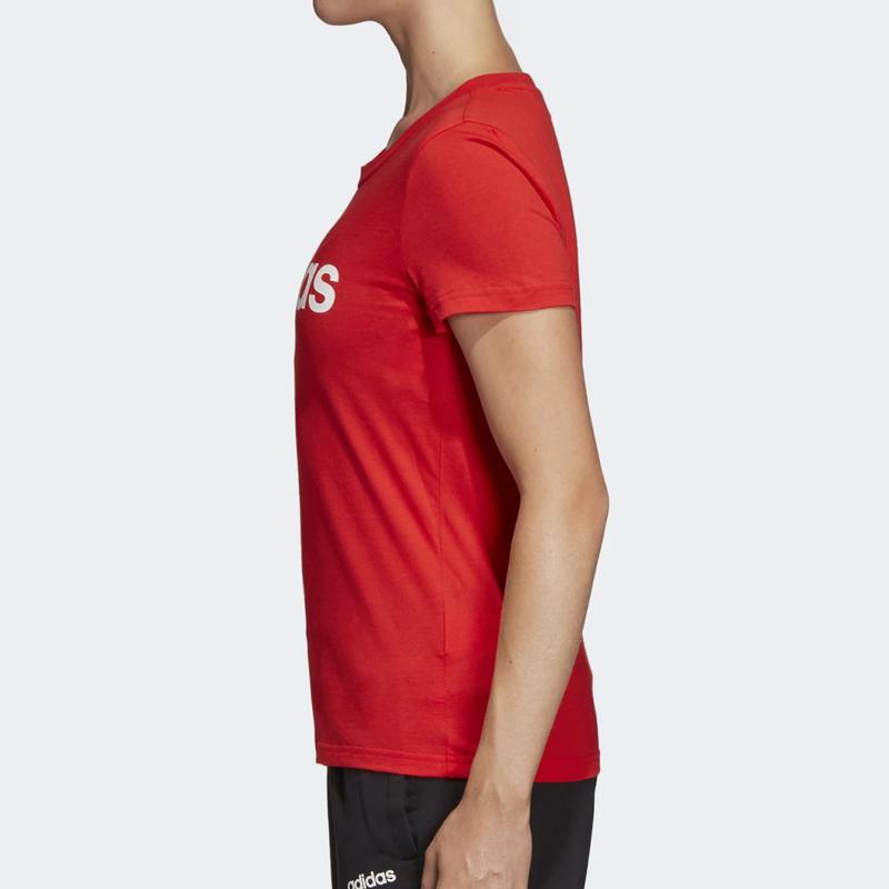 adidas Женская футболка с коротким рукавом в спортивном стиле, оранжевая DU0631