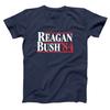 Reagan Bush 84 Ronald George Repulican Election Navy Basic Unisex T-Shirt