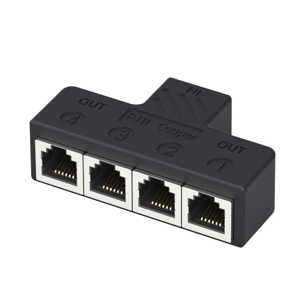 Телефонный разветвитель Адаптер 3 порта/4 порта Удлинитель RJ11 6P6C Телефонный настенный адаптер 1 на 3/4 Разветвитель Расширение подключения