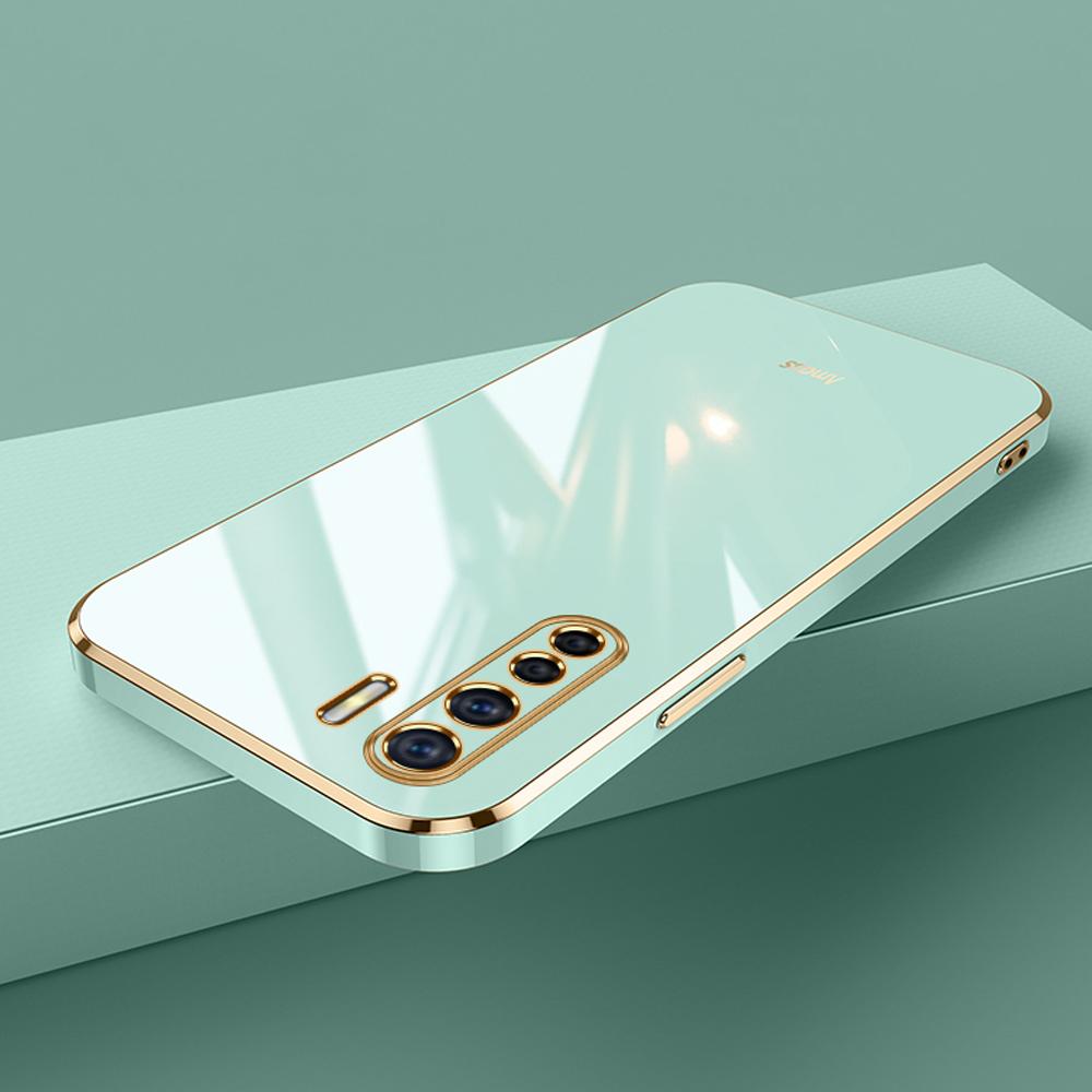 Для OPPO A91 чехол Роскошный квадратный чехол для телефона oppo Reno3 CPH2043 CPH2001 CPH2021 чехол Противоударный силиконовый чехол-накладка Fundas