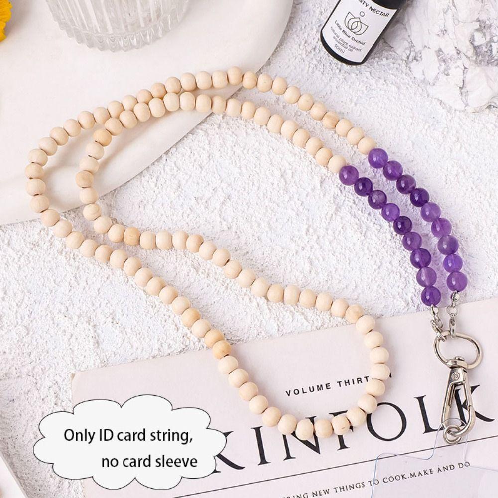 Portable Natural Crystal Phone Chain Pendant Chain Mobile Phone Case Beaded