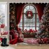 Christmas Gifts Shower Curtain Xmas Tree Winter Forest Cedar Nature Landscape Home Wall Hanging Fabric Bathroom Curtains Decor